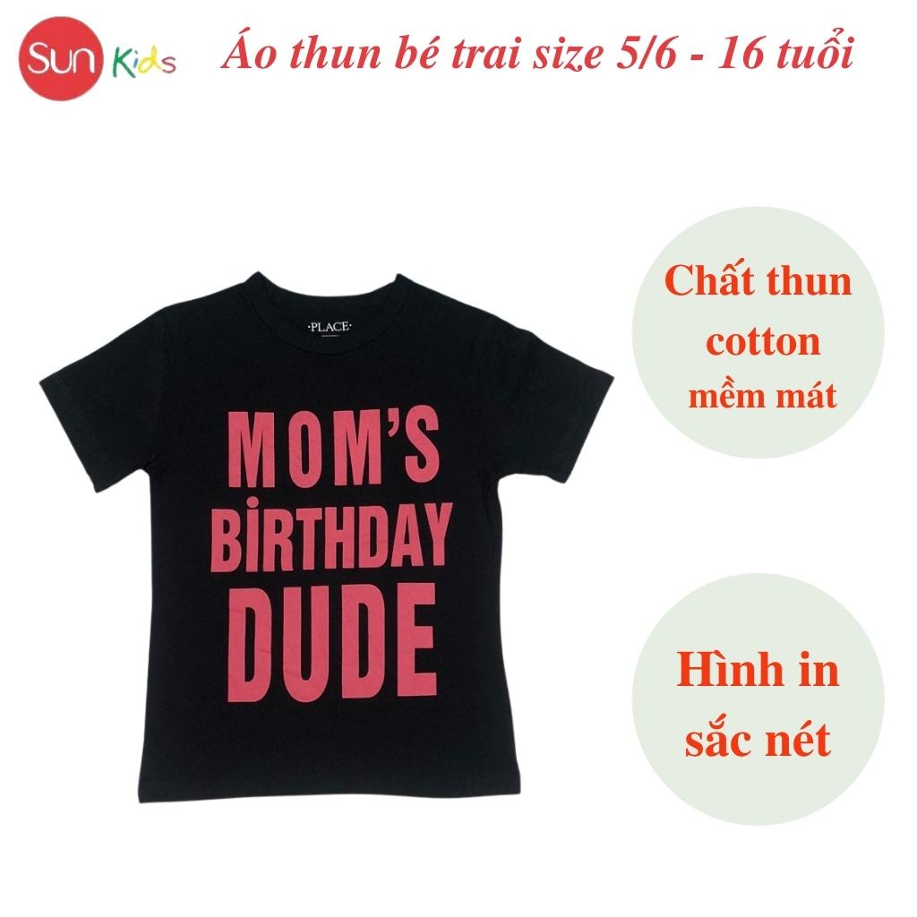 Áo thun bé trai xuất xịn, áo phông cho bé trai, chất cotton, size 5,6-16 tuổi,  - SUNKIDS