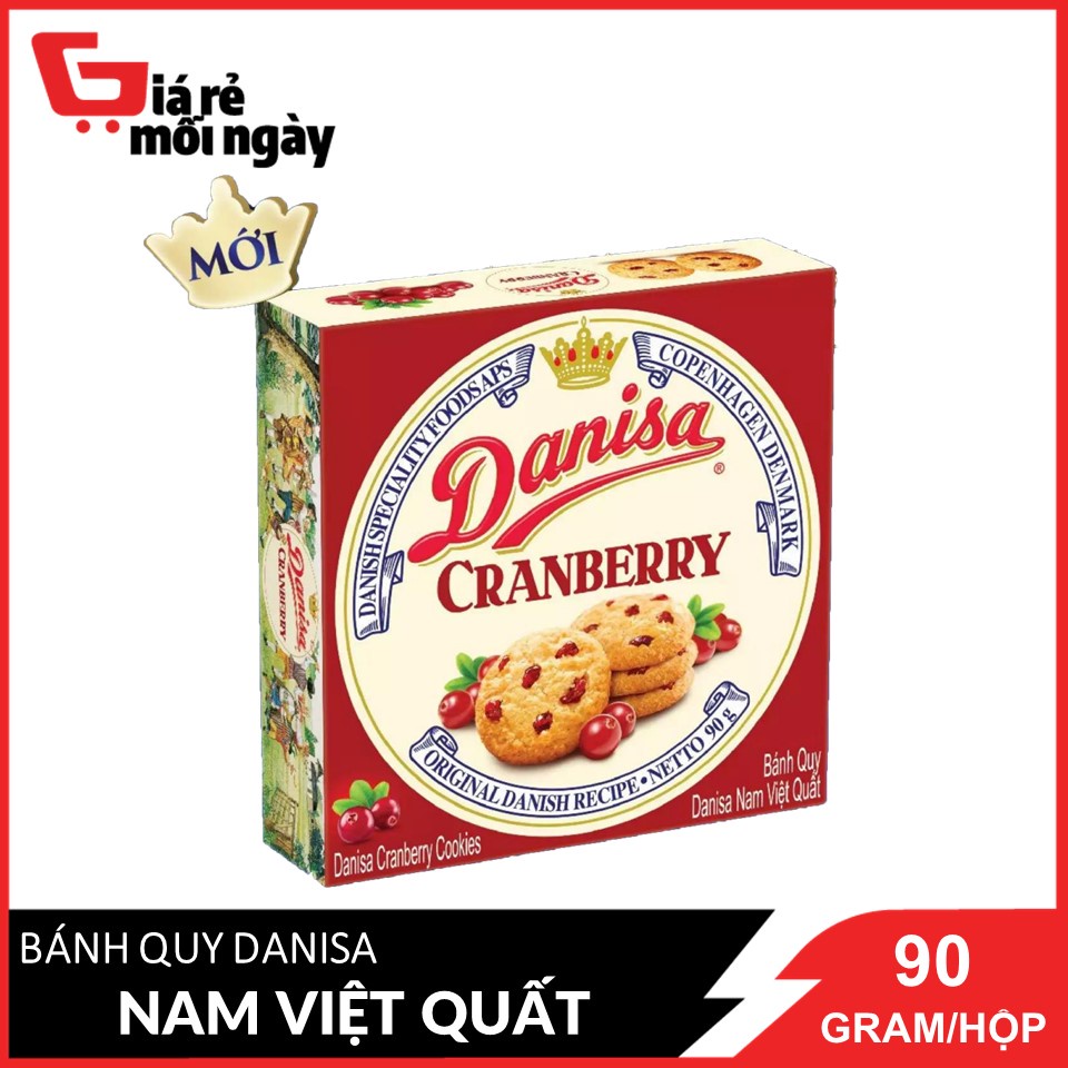 Bánh quy bơ Danisa Nam Việt Quốc Hộp 90g (date mới)