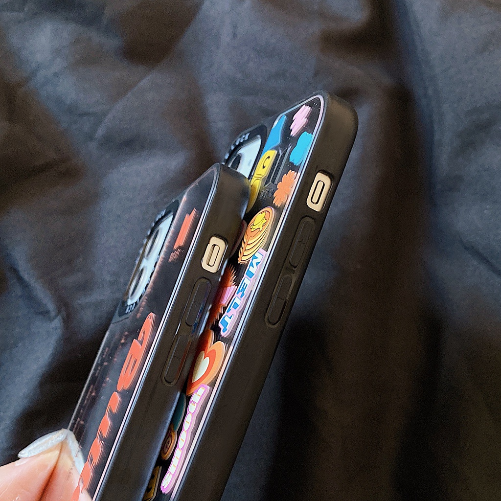 Ốp iPhone 13 12 11 pro max 6s 6 7 8 plus se2020 xr xs max Điện Thoại Cứng Kèm Gương Hình BTS Cho