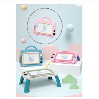 BÀN VẼ TỰ XOÁ TỪ CÓ CHÂN ĐẾ THÔNG MINH CHO BÉ [TẶNG KÈM 3 CON DẤU]