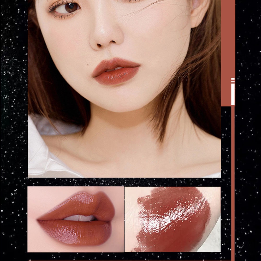 (Hàng Mới Về) Son Bóng Qipin Hiệu Ứng Gương Lâu Trôi Chống Thấm Nước Làm Trắng Trang Điểm Hằng Ngày