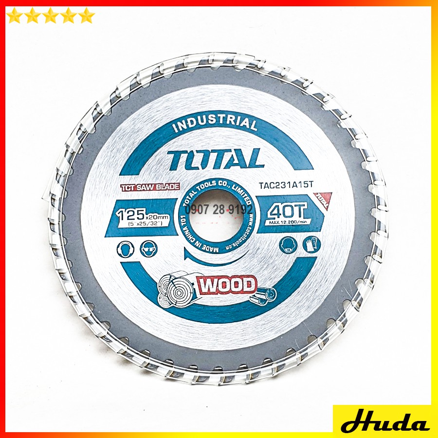 Lưỡi cưa gỗ 125mm - LƯỠI CƯA TCT Total SIZE: 125MM(5″)40T – TAC231A15T uio