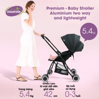Xe đẩy 2 chiều siêu nhẹ Premium Mastela T05S