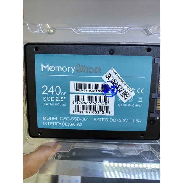 Ổ SSD MEMORY GHOST 256 gb Black - Bảo hành 36th NEW 100%