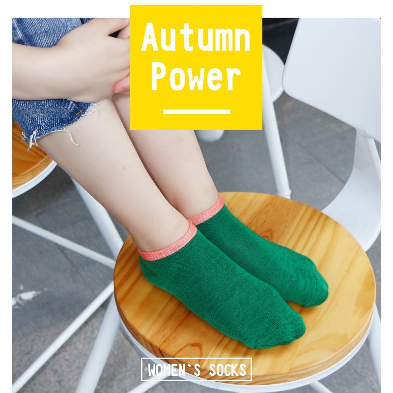 Bán Sỉ Set 12 Đôi Tất Cổ Ngắn Nam/Nữ Free Size Co Giãn - Kiểu Dáng Trẻ Trung