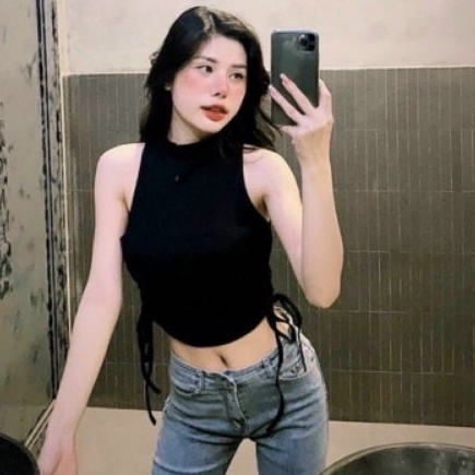 Áo ba lỗ cổ lọ sát nách rút dây 2 bên siêu đỉnh❤