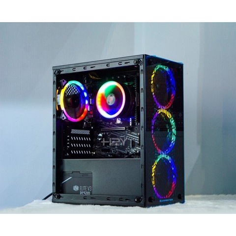PC Gaming Đồ Họa Render Cấu Hình Khỏe Máy Đẹp (H510/i3 10105F/8Gb/GTX 1650/128Gb/600W/NYX 3 fan LED | BigBuy360 - bigbuy360.vn