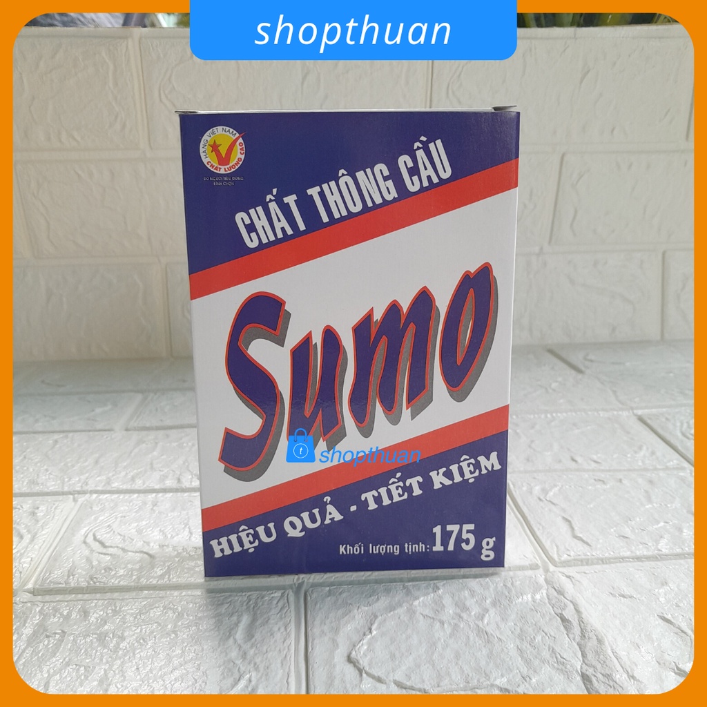 Chất thông cầu Sumo 175gr, ( bột thông cầu ), thông sạch cặn rêu, chất thải, giấy, tóc