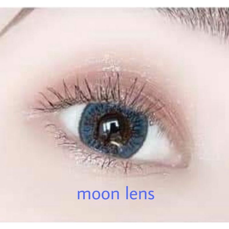 Lens (kính áp tròng) xanh 0 độ giãn nhỏ sử dụng 12 tháng