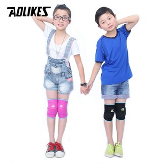 Đai đệm bảo vệ đầu gối trẻ em AOLIKES A-7117 đàn hồi thoáng khí khi chơi thể thao kids sports knee protector