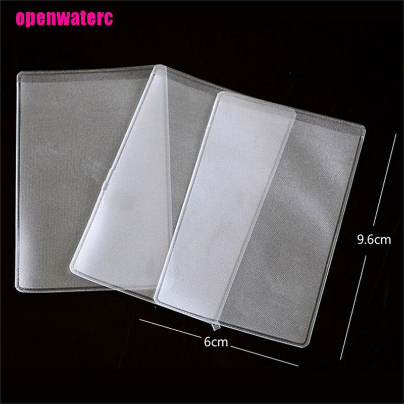 Set 10 Bao Đựng Thẻ ID Bằng PVC Trong Suốt