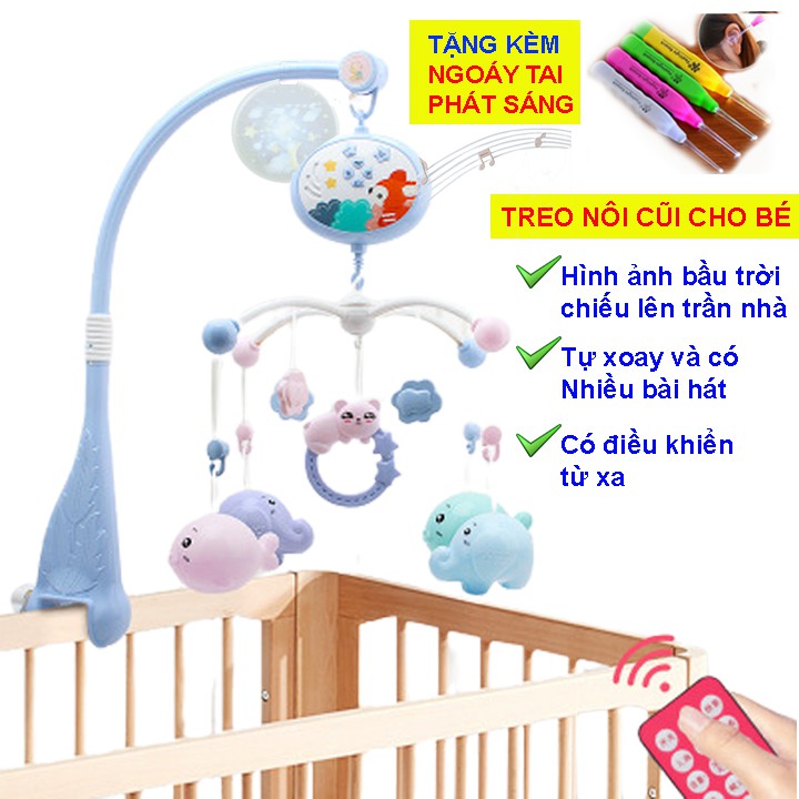 Free Ship 🎁🎁🎁 Đồ chơi treo nôi nũi cho bé tự xoay, Đồ chơi kích thích thị giác