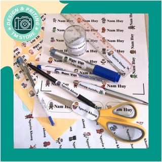 STICKER DÁN DỤNG CỤ HỌC TẬP