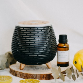 Máy khuếch tán tinh dầu LỒNG ĐÈN CHÂN GỖ (TẶNG KÈM tinh dầu thiên nhiên)