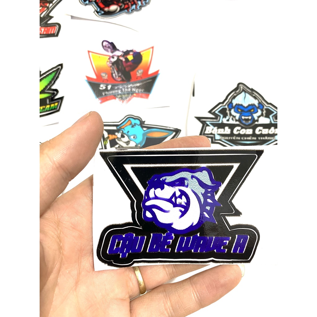 Tem Sticker 3 lớp đủ mẫu Cam Kết 3 Lớp Chống Bong
