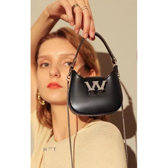 Túi Đeo Chéo Alexan wang Khoá Đá Nhỏ, Túi Xách Nữ Alex Wang Đá Đeo Vai Thời Trang,