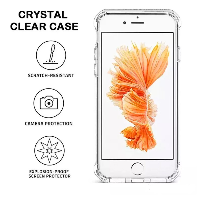 Ốp lưng trong suốt dành cho Iphone X XR XS Max 8 7 6 6s Plus Samsung Note 8 S9 S8 Plus | BigBuy360 - bigbuy360.vn