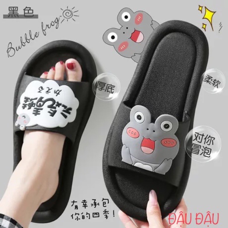 DÉP HÈ NỮ HÌNH CHÚ ẾCH NGỘ NGHĨNH