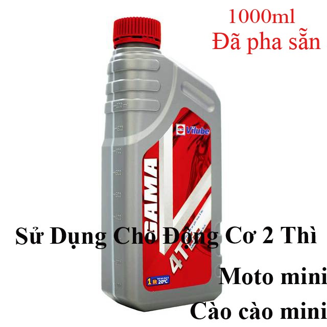 Bình nhiên liệu cho động cơ 2 thì Bình nhiên liệu cho moto mini Cào cào mini Dung tích 1000ml