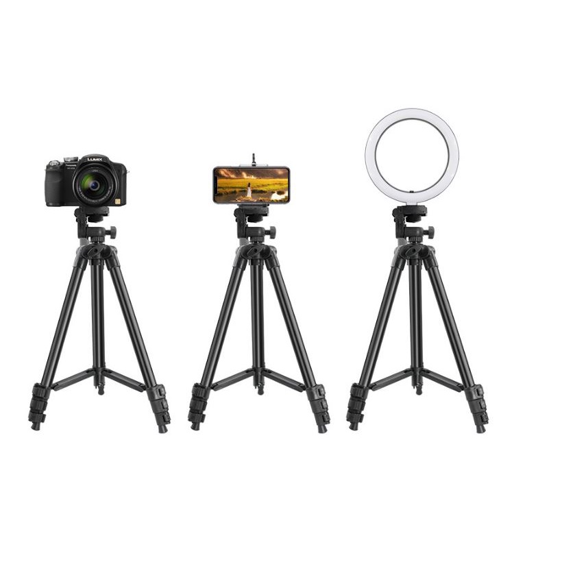 Gậy Chụp Hình, Tripod Livestream Tự Sướng Cao Cấp 3120 Chân Nhôm Cao Cấp Tặng Kèm Túi Dây Rút Và Đầu Kẹp