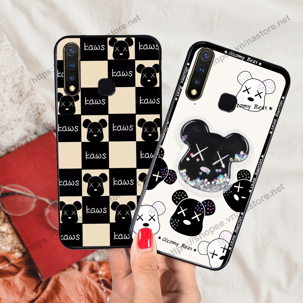 Ốp lưng Vivo U10 / Y11 /Y12 / Y15 / Y17 / Y19 /U3 trái tim họa tiết caro, mikey họa tiết beabrick kaws cute