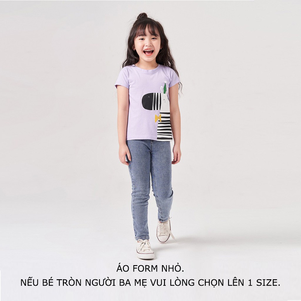 Áo Phông Cộc Tay Cho Bé Gái (2 - 9 Tuổi) K's Closet E008ONS TMMN (Áo Dáng Nhỏ)