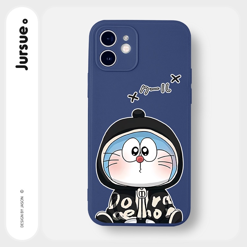Ốp lưng JURSUE hoạt hình cặp đôi dễ thương đẹp Cho iPhone 14 13 12 11 Pro Max SE 2020 X XR XS 8 7 ip 6S 6 Plus kute Y2192