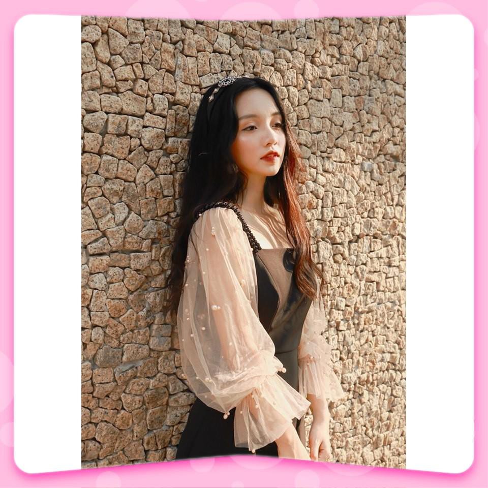 Đầm Nữ, Đầm dự tiệc trắng tay phồng kết hạt siêu xinh V | BigBuy360 - bigbuy360.vn