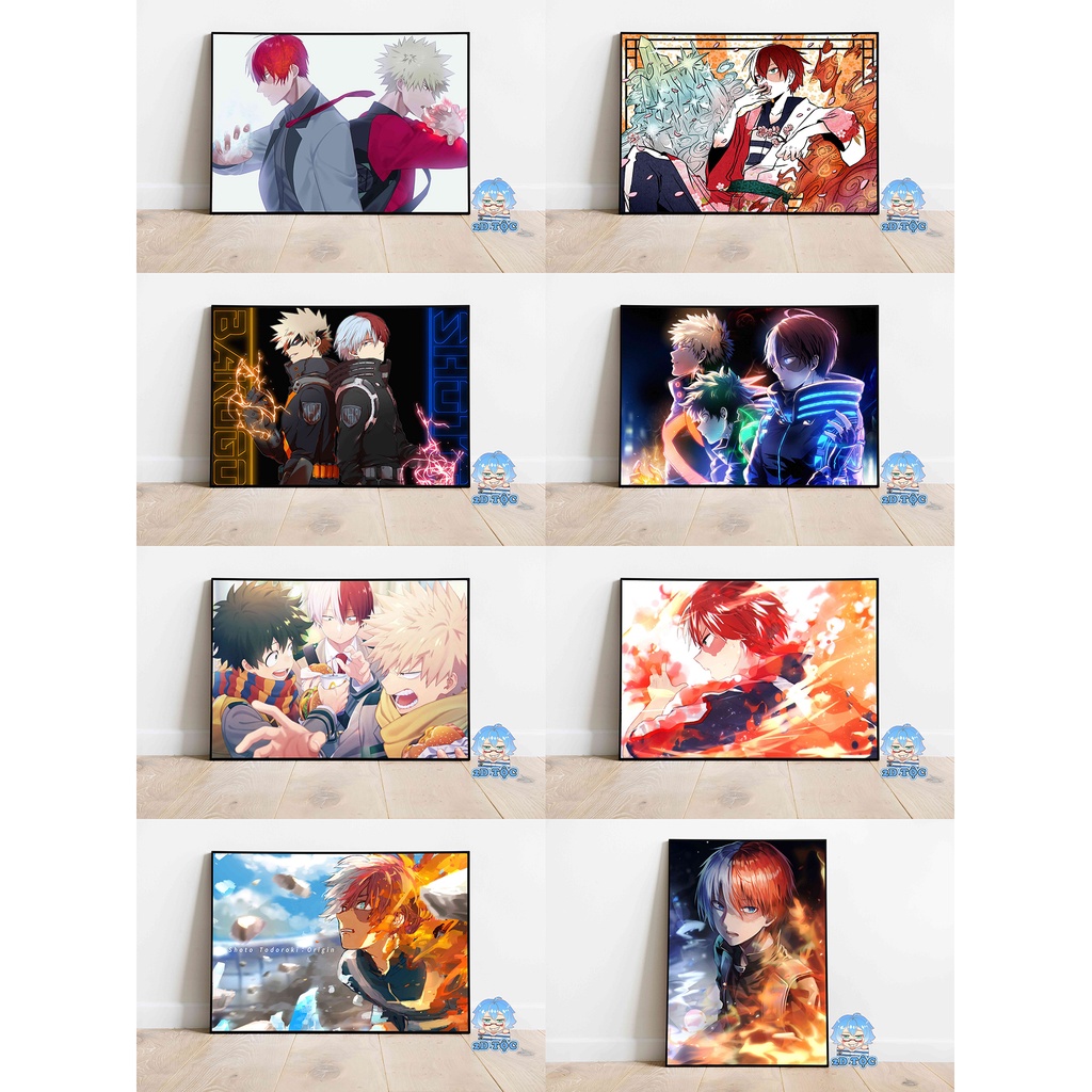 Poster A3 chất lượng chuẩn Todoroki Shoto (12) Anime Manga Boku no Hero Academia - 2D Tộc Shop