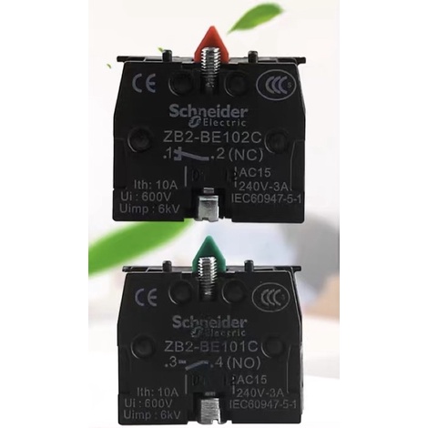 Phụ kiện nút nhấn tiếp điểm ZB2-BE101C, ZB2-BE102C