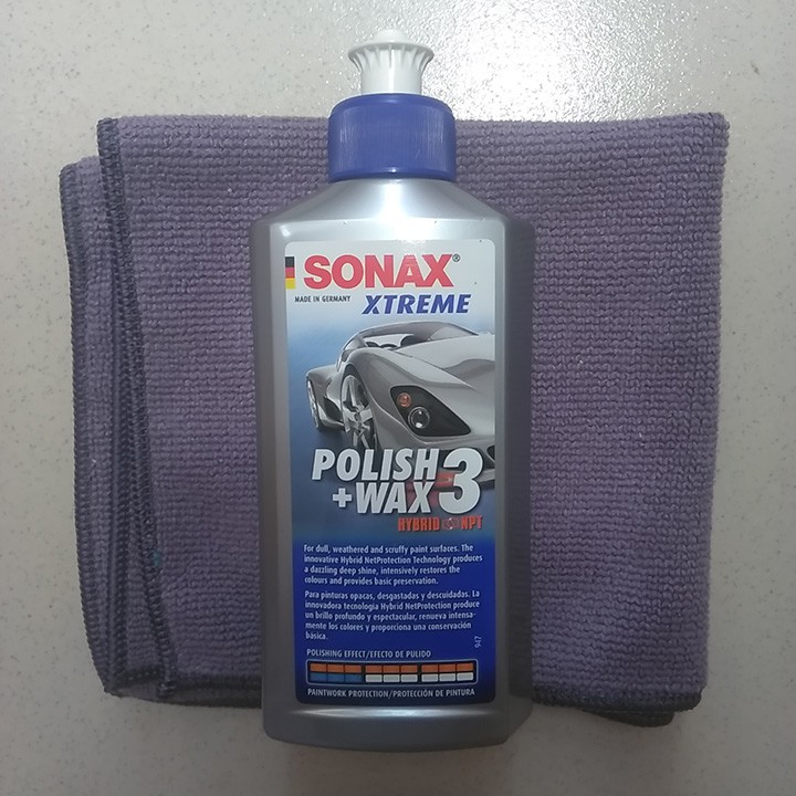 XÓA VẾT XƯỚC TẤT CẢ CÁC MÀU VÀ LÀM BÓNG SƠN HIỆU SONAX WAX 3 202100, 250ml (Sonax Xtreme Polish Wax 3  202100, 250m)