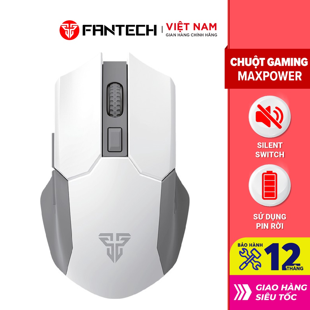 Chuột Gaming Không Dây Fantech WG11 CRUISER 2400DPI PIXART 3212 6 Phím Macro Dùng Pin AA