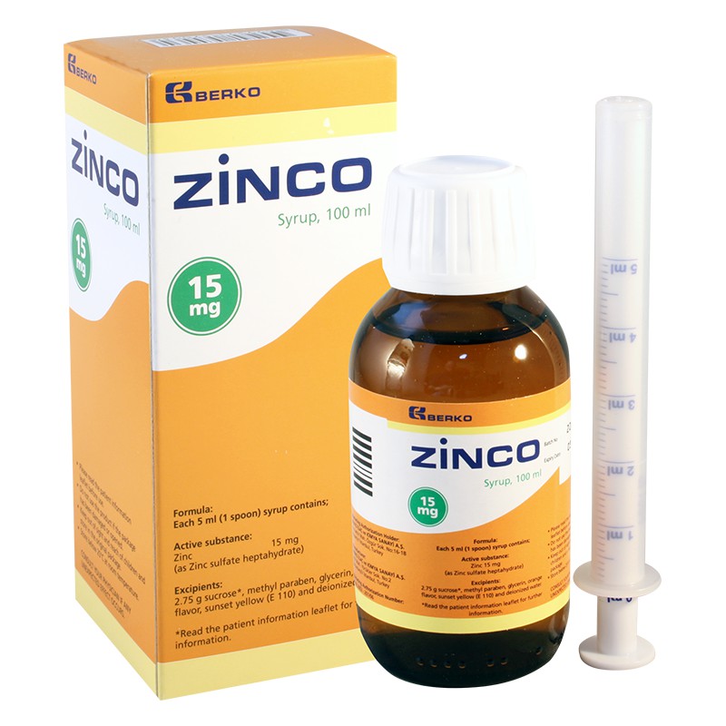 Siro Zinco - bổ sung kẽm, vitanmin C cho trẻ biếng ăn, còi xương, tiêu chảy, tăng cường sức đề kháng cho cơ thể