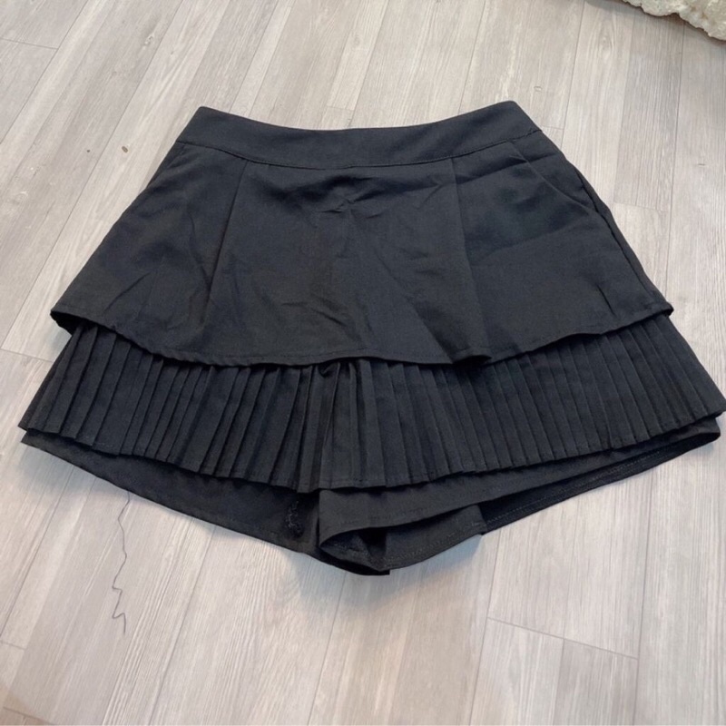 CV2 Chân váy tầng xếp ly cạp cao  có quần trong Bigsize 55-90kg L/XL/XXL