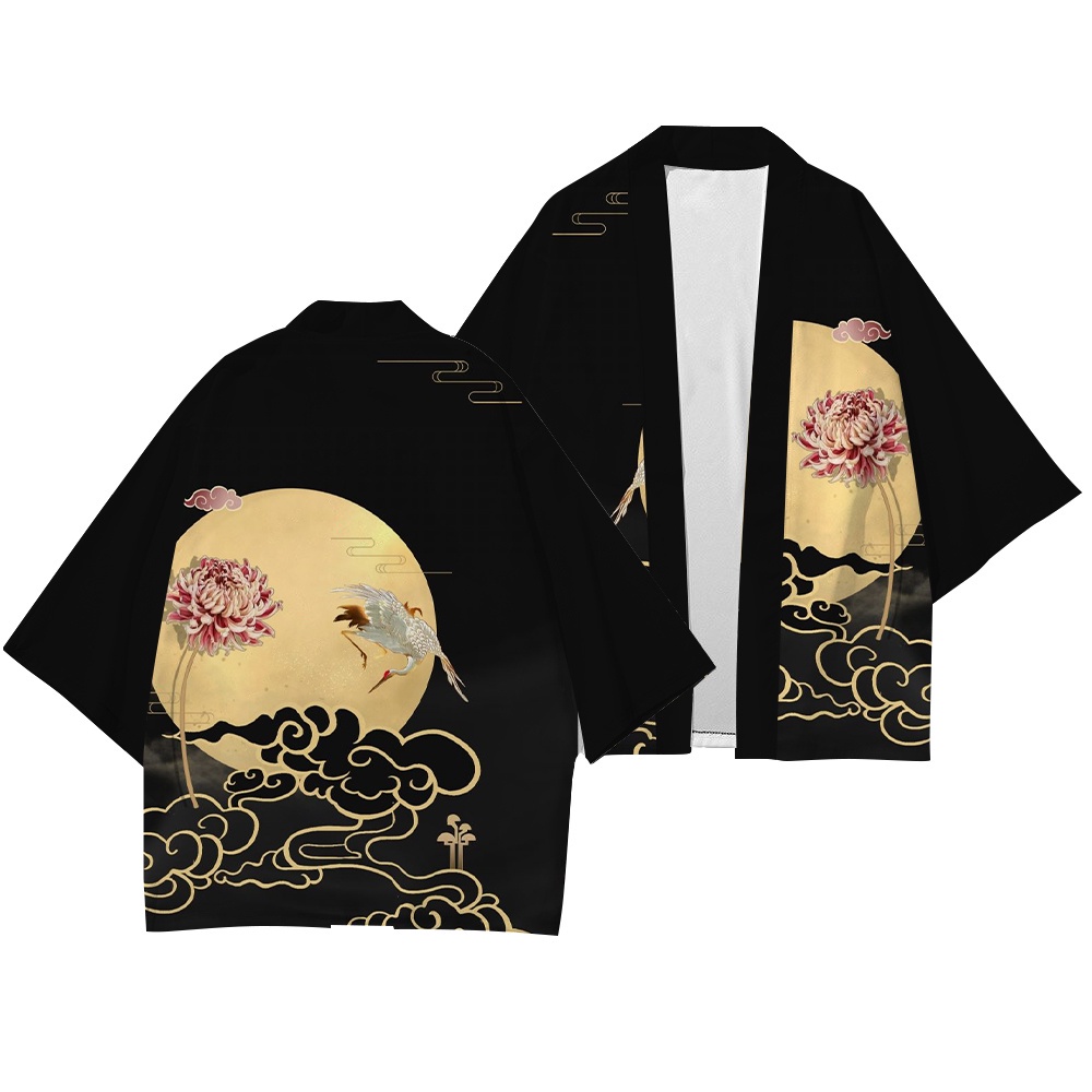 Áo Choàng Tắm Tay Lỡ 3 / 4 Phong Cách Kimono Thời Trang Mùa Hè Quyến Rũ Cho Nam