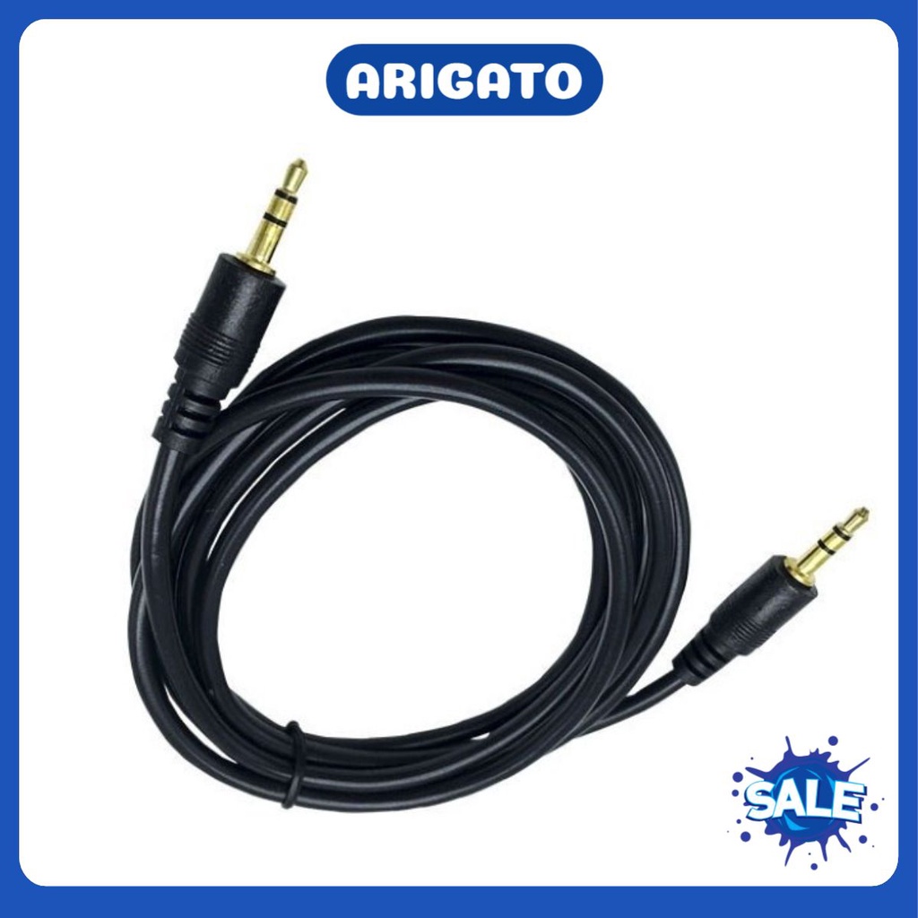 Dây loa 1 ra 1 dài 1.5M 1.8M 3M 5M đen / trắng xịn hàng tốt jack 3.5mm ARIGATO