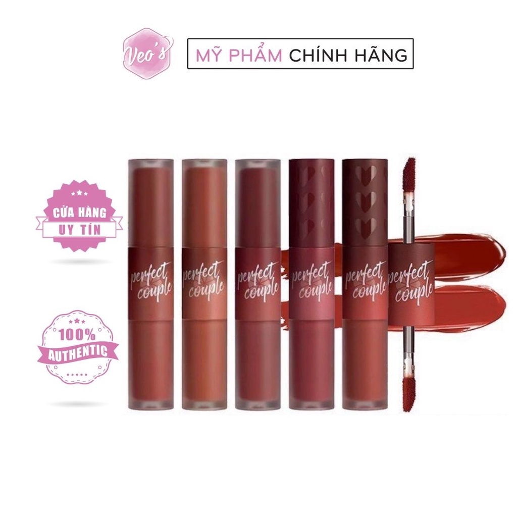 [Fashionistar Collection X Châu Bùi] Son Kem 2 Đầu Lemonade Perfect Couple Lip Fashionistar