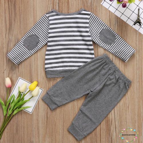 ღWSVღNewborn Kids Baby Boy Girl Infant Cotton Clothes Top T Shirt Pants Outfit Set