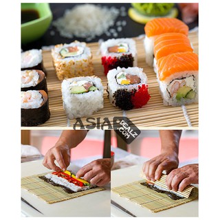 Combo 2 mành gỗ cuốn sushi, kimbap