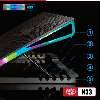 Đế tản nhiệt laptop VSP Cooler N33