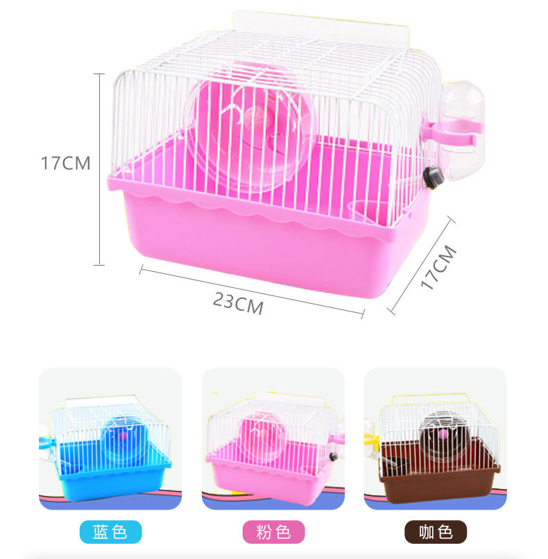Lồng Nuôi Chuột Hamster Hình Lâu Đài Villa Vàng Cỡ Lớn Sang Trọng Cho Thú Cưng