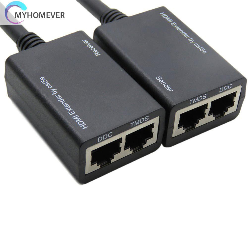 Bộ Khuếch Đại Tín Hiệu Hdmi Over Rj45 Cat5E Cat6 Utp Lan Ethernet Balun 1080p 3d