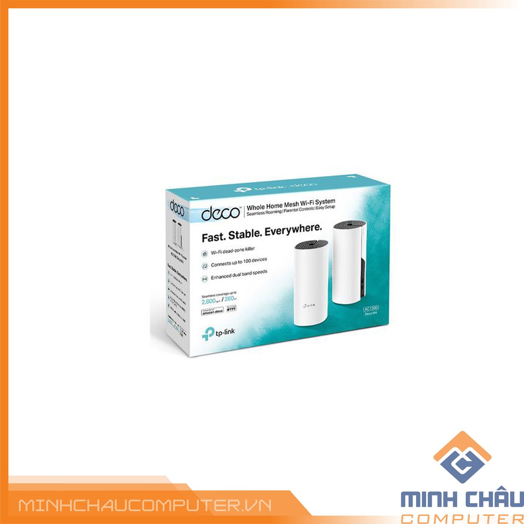Bộ Phát Wifi Mesh TP-Link Deco M4 AC1200 MU-MIMO (2-pack) - NT - Hàng chính hãng | BigBuy360 - bigbuy360.vn