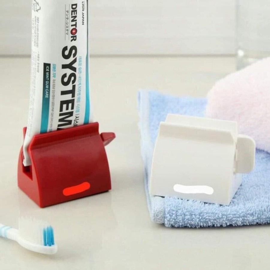 💝FREESHIP TỪ 50K💝 Dụng cụ lấy kem đánh răng | Máy ép kem đánh răng bằng nhựa dùng cót vặn - Đồ Gia Dụng Tiện Ích