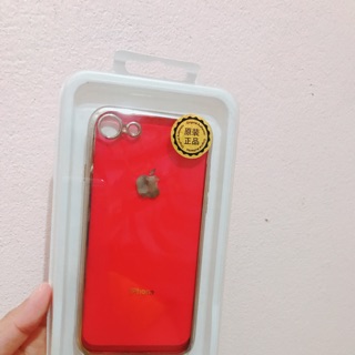 Ốp IP7 viền si màu đỏ