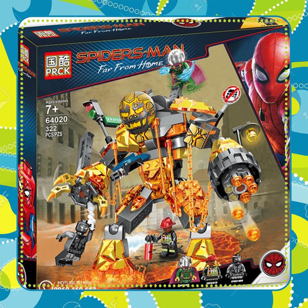 [Đồ Chơi Giá Rẻ] Bộ Lego Xếp Hình Ninjago Người Nhện VS Robot Hoả Thần 322 Chi Tiết