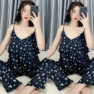 Đồ Bộ 2 Dây Lụa Latin - Satin (Hàng Thiết Kế)