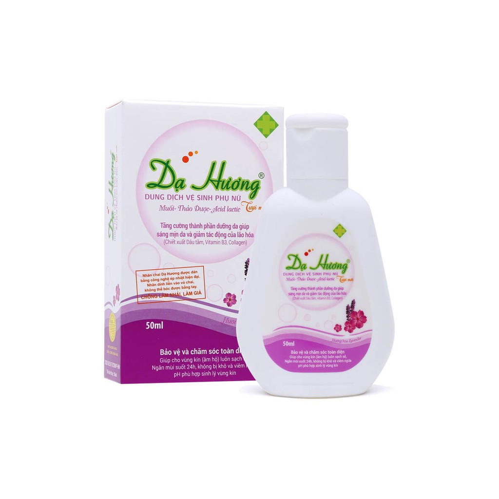 Dung dịch vệ sinh phụ nữ Dạ Hương (Lô hội xanh / Lavender tím 100ml) [CHÍNH HÃNG]