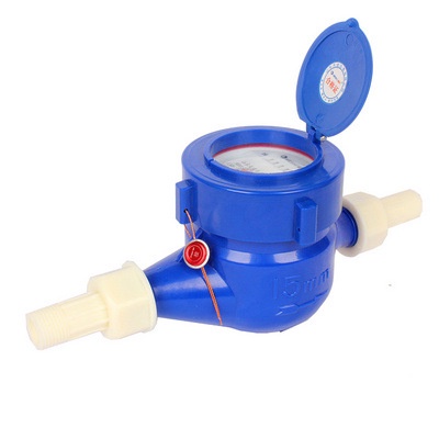 Công tơ nước, đồng hồ đo nước sinh hoạt màu xanh thẫm DN15 siêu bền đẹp, giá tốt - QM.PK111
