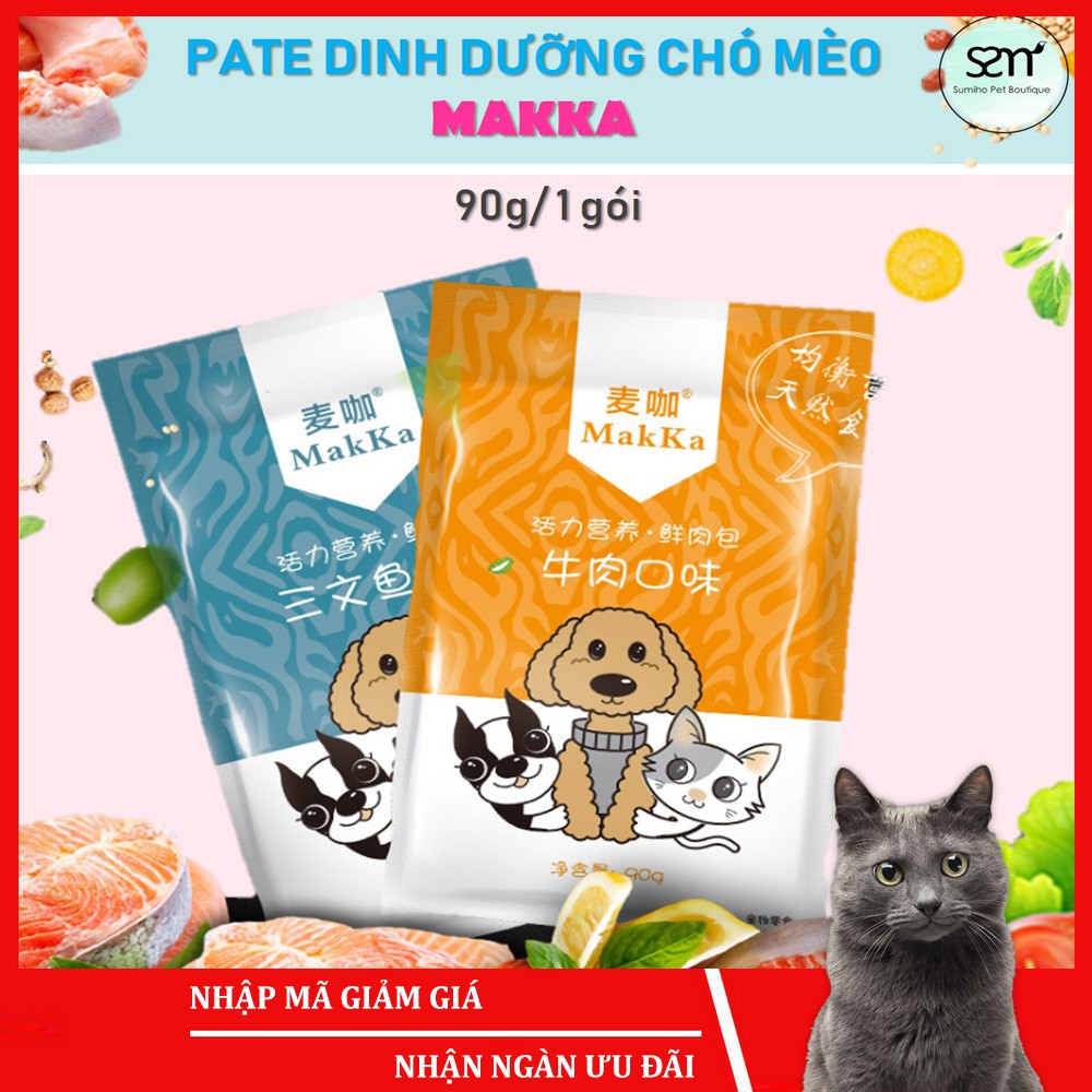 Súp cho chó mèo Makka (gói 90gr) bổ sung dưỡng chất cho các bé kén ăn